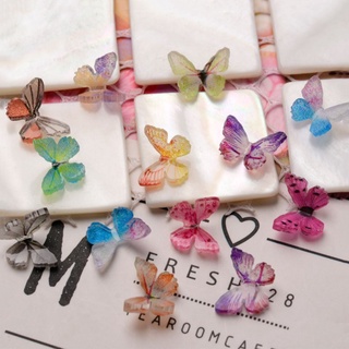 Lanfy joyería De Acrílico Estilo Ins Delicado japonés 3d Para uñas Arte De uñas/mariposa (2)