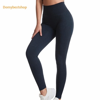 Db Sport mujeres Yoga sin costuras pantalones deporte estiramiento cintura alta correr Fitness Leggings (2)