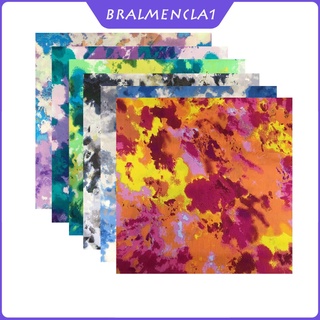 Bralmencla1 6 pzs set De retazos cuadrados De tela Para Costura/scrapbook con estampado De Tie-Dye