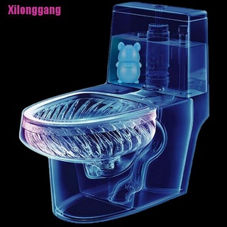[Xilonggang] Cute Bear Blue Bubble Toilet Cleaner Magic Automatic Flush Toilet Cleaner Helper (7)