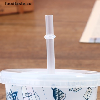 [foodtaste] tazas de paja de plástico reutilizables de 710 ml con tapa, color cambiante, taza de navidad [co]