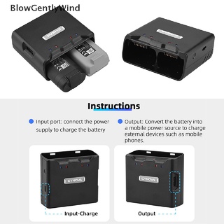 blowgentlywind bidireccional de carga de la batería del cubo de carga para mini 2/mavic mini drone accesorios bgw
