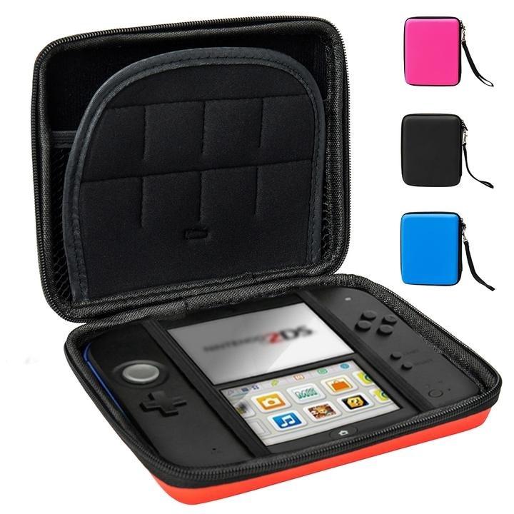 A prueba de salpicaduras videojuegos Nintendo 2DS Box negro Nintendo 2DS Game Case