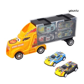 Yx-t contenedor camión inercia Metal coche Diecast modelo de cumpleaños juguete para niños (8)