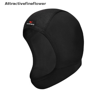 [aff] gorra interior de casco de motocicleta de secado rápido de verano transpirable sombrero de bicicleta de carreras de la gorra [atractivefineflower]
