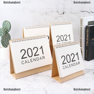 [bsb] 2021 mini calendario de papel de escritorio/planificador de mesa diario/organizador de mesa/organizador anual