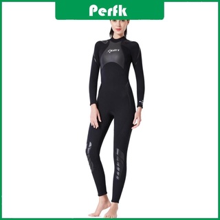 [BRPERFK] Traje de buceo neopreno de 3 Mm en la espalda con traje de buceo completo Zper para mujeres (1)