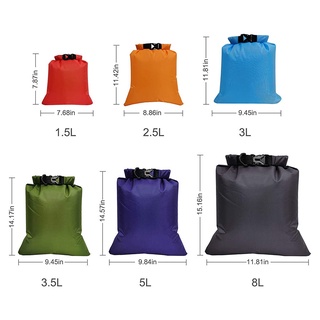 6x bolsa seca impermeable rollo superior sacos secos bolsa para bote natación playa