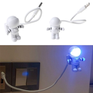 CRE Creative Spaceman astronauta LED Flexible USB luz de noche para portátil PC Notebook niños juguete (8)