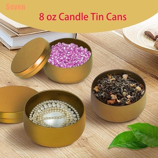 seven (¥)~candle jar box tinplate puede portátil tapa de madera cosmética cubierta de madera mini almacenamiento (2)