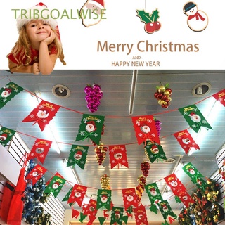 tribgoalwise festival colgante banderas decoración de fiesta santa claus bandera de navidad alce muñeco de nieve calcetines hogar feliz navidad árboles de navidad (1)