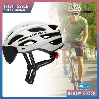 Lqx_ Cairbull-10 SPARK - casco de ciclismo multifuncional con visera, luz trasera para bicicleta de carretera de montaña