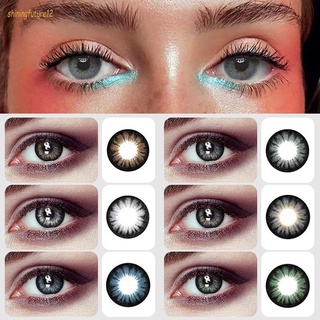 SHINI Lente 1 Par (2 Piezas) Lentes De Color OceáNico Natural Para Ojos Lentes De Contacto CosméTicos Color De Ojos