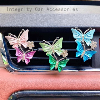 Accesorios de coche ambientador mariposa coche-estilo coche Perfume de coche olor Natural aire acondicionado Clip de salida fragancia Auto accesorios