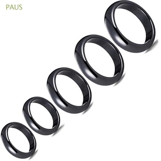 PAUS Gifts Hematite Rings Jewelry Fashion Magnetic Rings Women New Accessories Men Magnetic Therapy