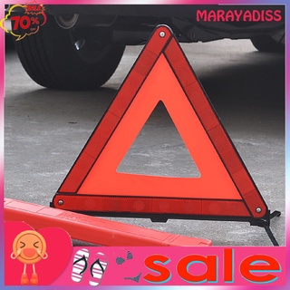 marayadiss.co 3Pcs Reflective Warning Triangles Folding Stable Emergency Safety Triangles Roadside for Vehicles