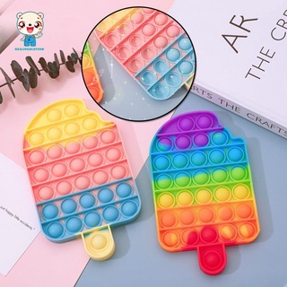 Rainbow Push Bubble Pops Fidget Juguete Sensorial Para Autisim Necesidades Especiales Anti-EstréS Juego Alivio Del EstréS Squish Pops It Fidget Juguetes (6)