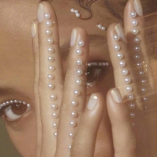 Sb1 3mm/4mm/5mm/6mm mujer Resina perla blanca ojos maquillaje Diamante 3d pedrería de uñas Diy corporal accesorios de Arte (3)