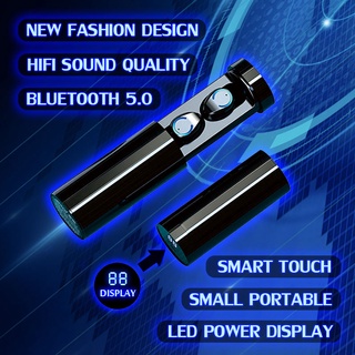 Audífonos inalámbricos F9-6 5.0 binaurales deportivos Estéreo con pantalla De energía