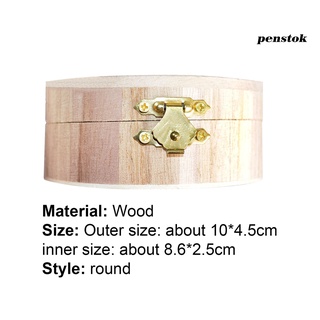 [TERLARIS Box portátil DIY madera reloj anillo joyería titular para el hogar (9)