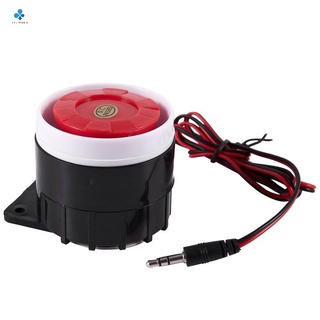 Continuous Sound Decibel Piezo Buzzer IC Alarm Speaker DC 12V 120db Black+Red