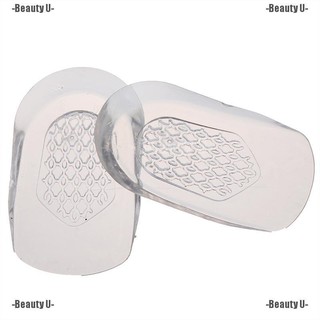 Beauty U 1 Par nuevas plantillas transparentes para zapatos De masaje/cojín De Gel De silicona insertos (2)