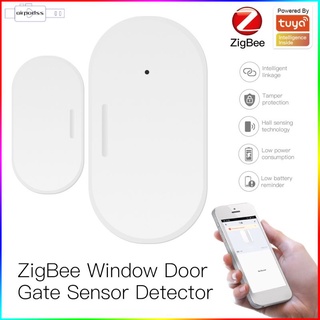 Tuya ZigBee Smart Window Puerta Sensor Detector Life App Home Seguridad Sistema De Alarma airpodss