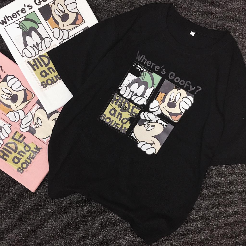 Camiseta de manga corta T-Shirt Mickey Mickey camiseta de manga corta pareja T-Shirt de dibujos animados T-Shirt verano nuevo suelto de dibujos animados pareja camisa Tops (4)