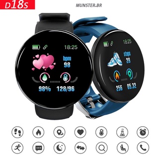 🔥 Promoción D18s Reloj Inteligente Redondo Impermeable Con Rastreador De Fitness/Bluetooth Para Hombre (1)