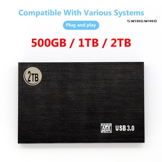 swingwind 500G/1T/2T portátil 2.5 pulgadas USB 3.0 HDD disco duro de almacenamiento externo para PC