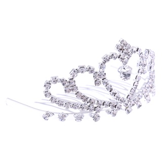 princesa corona tiara cristal peine de pelo boda novia niñas accesorio de pelo #1