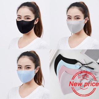 1 PCS Ice Silk Masks Washable Anti Dust Filter Mouth Mask Face Kids For Adult H0F7