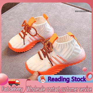 Nice_Otoño bebé niño zapatos deportivos de microfibra iluminación raya bebé niños zapatillas (1)