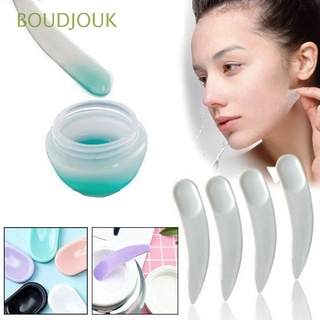 BOUDJOUK Mini Spoon Plastic Facial protection Stick Cosmetic Spatula Disposable Curved Scoop Beauty Tool 30pcs Eye Cream Stick Cosmetic Scoop Makeup Tools/Multicolor