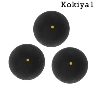 [caliente] 3 bolas de Squash de punto amarillo, pelotas de goma Pro, para jugador intermedio (4)
