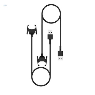 Rox 55CM/100CM Cable de carga USB Cable cargador Clip reemplazo base de carga para Fitbit-Charge 3/4 Smartwatch accesorios