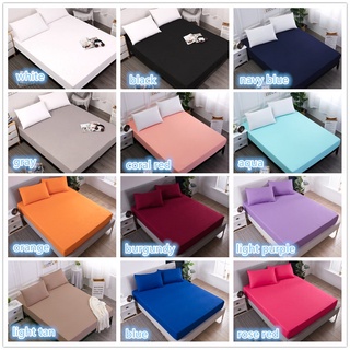 mecerock 2 en 1/3 en 1 impermeable protector de colchón sábana funda de almohada tipo ajustado