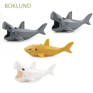 boklund diy bloques de construcción niños regalo montar juguetes tiburón figuras animales montaje modelo insertar juguete de construcción/multicolor