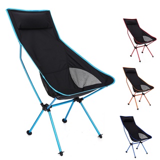 Outdoor Portable Camping Chair Oxford Cloth Folding Lengthen Camping Seat for Fishing BBQ Festival Picnic Beach