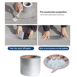 Strong Aluminium Foil Butyl Rubber Tape Floor Roof Waterproof Adhesive Sealer
