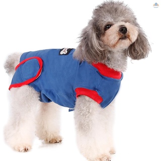 [VIAN] Perro recuperación traje después de la cirugía cachorro heridas abdominales postoperatorio ropa cono E-Collar sustituto protector mascotas chaleco
