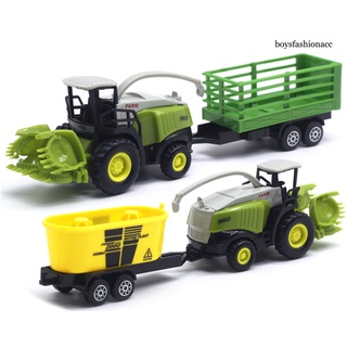 Bbe--1/55 Diecast Farm Truck Tractor fricción coche modelo niños juguete educativo (6)
