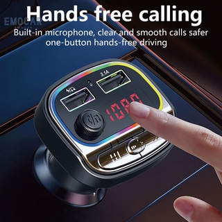 Emocar transmisor De llamadas manos libres Bluetooth reproductor Mp3 De coche