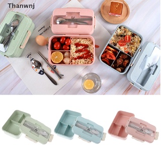 [tai] fiambrera niños picnic caja de desayuno microondas cajas de 3 compartimentos sdg