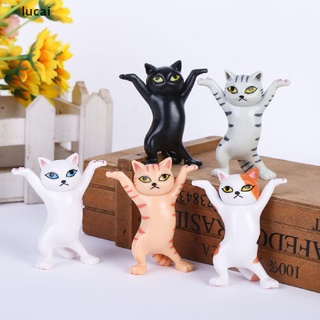 (hotsale) Soporte para lápices de gato, pequeño, pendientes, decoración del hogar, gato, estatua de juguete {bigsale}
