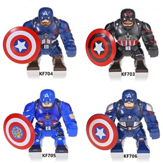 < disponible > lego marvel super heroes bloques de construcción capitán américa figura de acción con escudo máscara modelo juguetes para niños regalo
