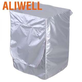 Aliwell Silver-Funda Impermeable Para Lavadora De Carga Frontal
