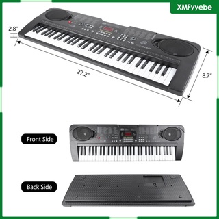 ABS Electronic Piano Keyboard Portable with Music Stand Gifts for Kids