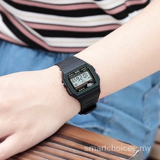 Retro pequeños cuadrados reloj electrónico minimalista reloj deportivo moda estudiante pareja estilo