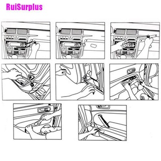 [Ruisurplus] 4X versátil coche Radio puerta Clip Panel recorte Audio eliminación instalador Pry Kit de herramientas (8)